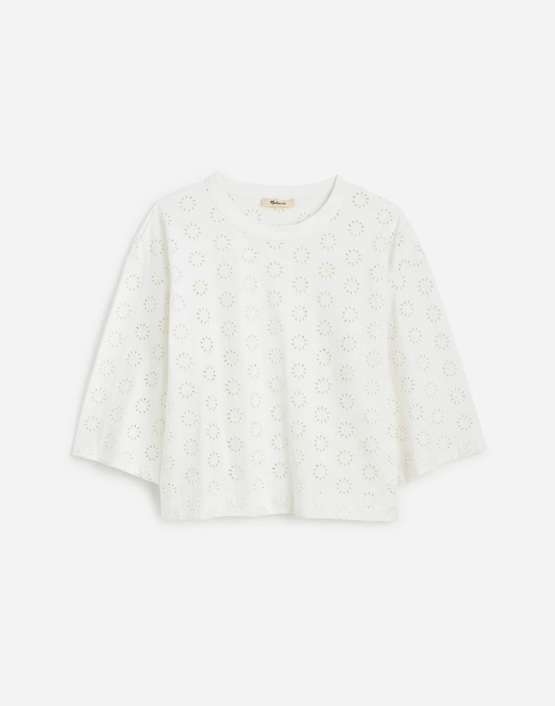 Embroidered Wide-Sleeve Boxy Tee | Madewell