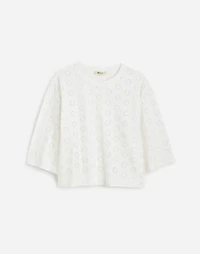 Embroidered Wide-Sleeve Boxy Tee | Madewell