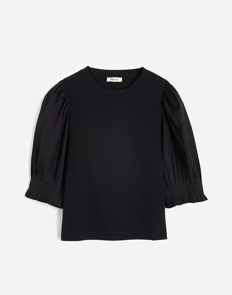 Puff-Sleeve Knit Top | Madewell