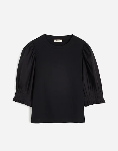 Puff-Sleeve Knit Top | Madewell