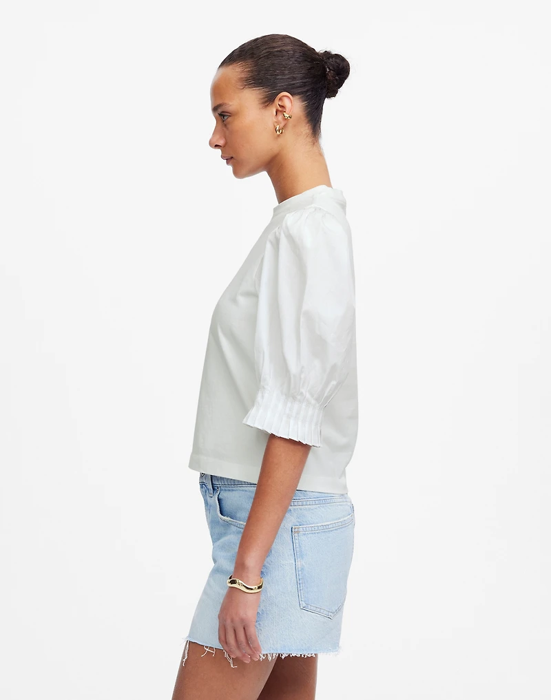 Puff-Sleeve Knit Top | Madewell