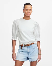 Puff-Sleeve Knit Top | Madewell