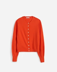 Crewneck Cardigan 100% Cotton | Madewell
