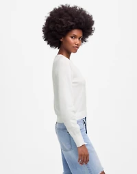 Cotton Crewneck Cardigan | Madewell