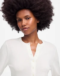 Cotton Crewneck Cardigan | Madewell