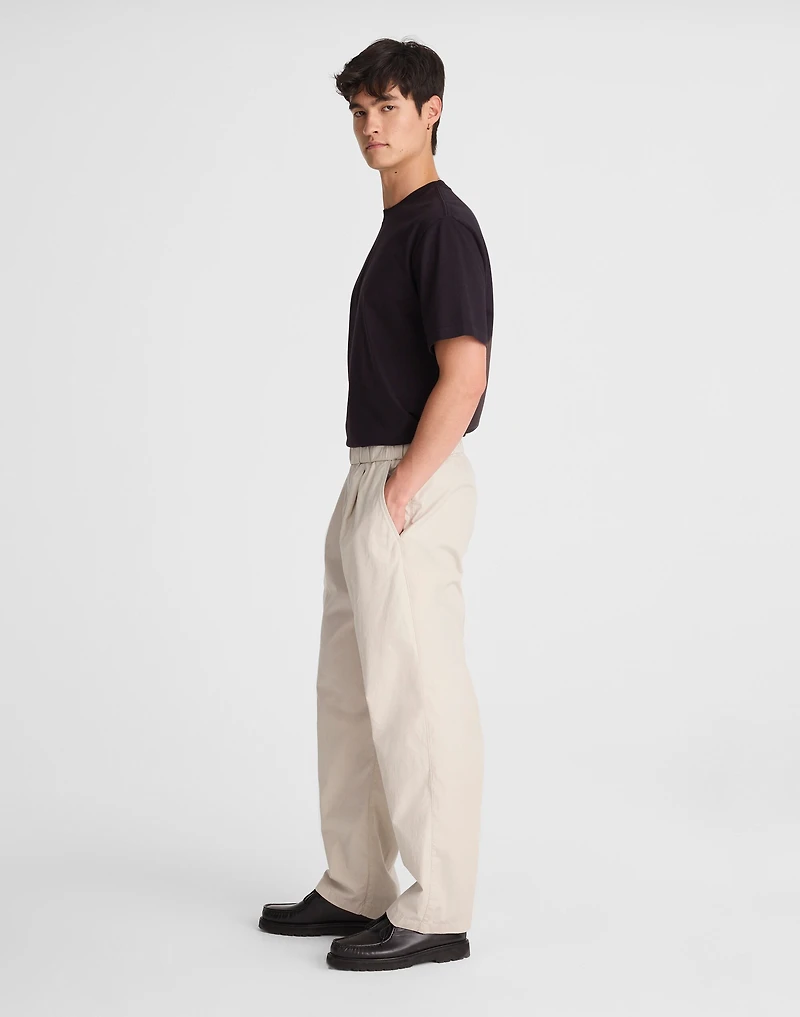 Pleated Poplin Pull-On Pant | Madewell