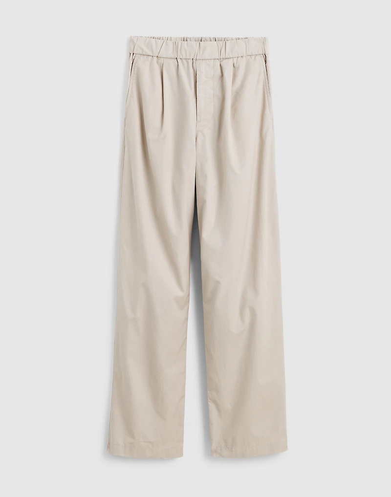 Pleated Poplin Pull-On Pant | Madewell