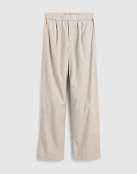 Pleated Poplin Pull-On Pant | Madewell