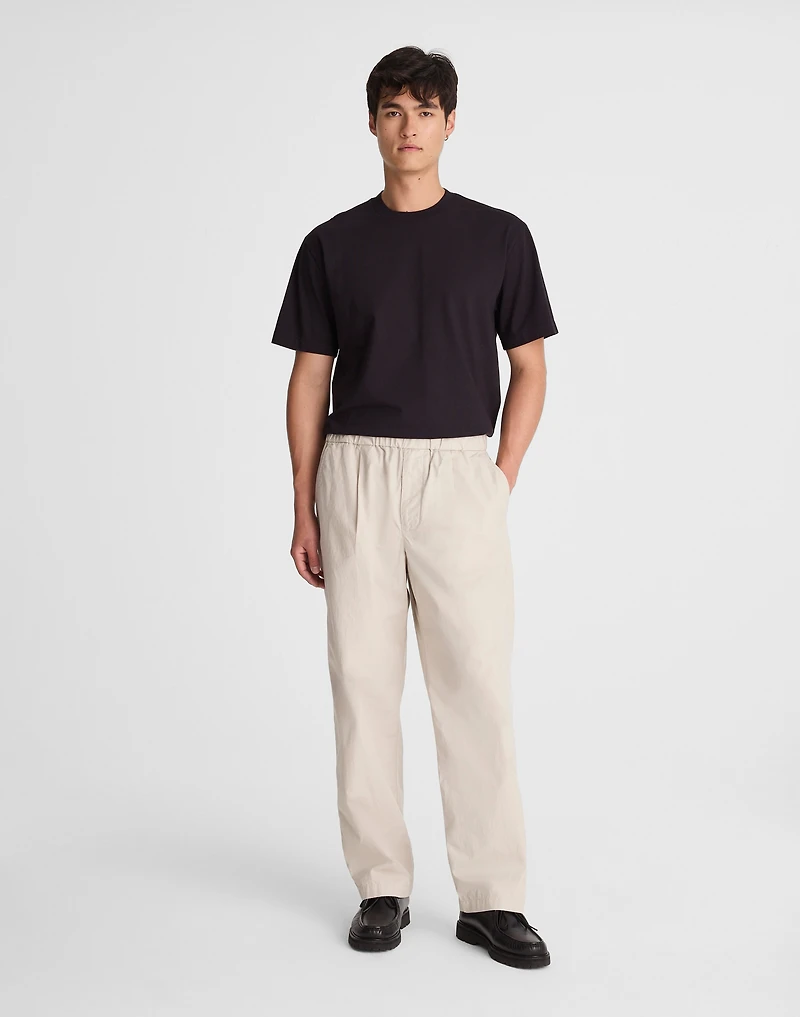 Pleated Poplin Pull-On Pant | Madewell