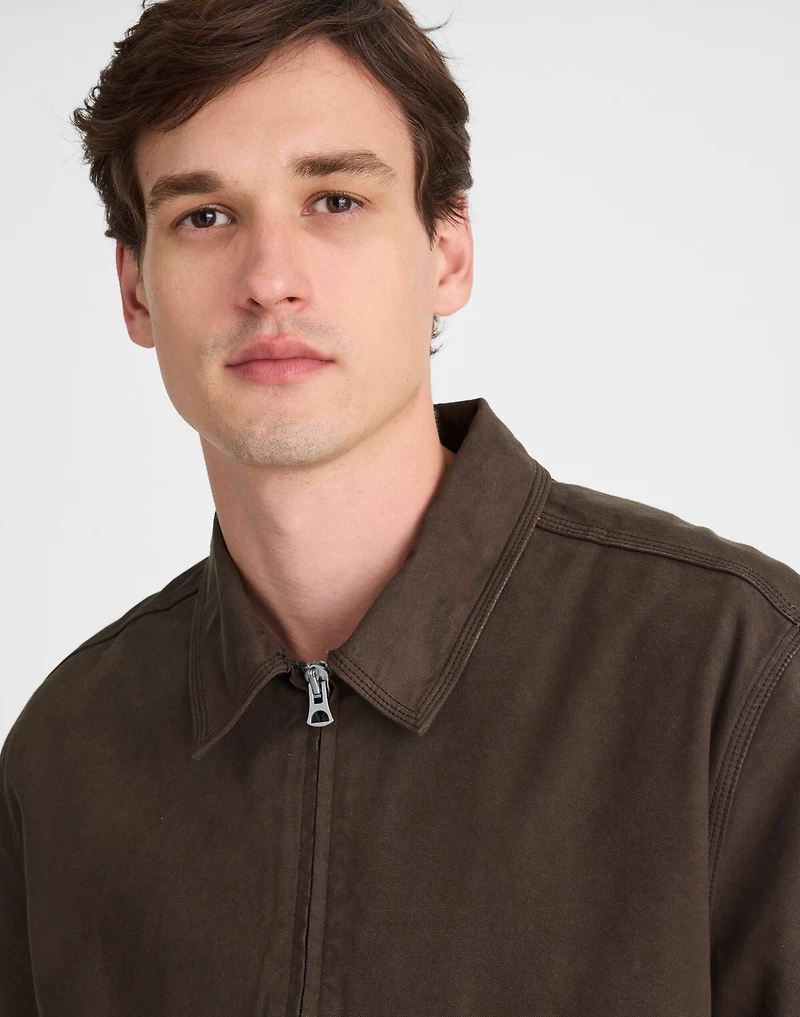 Zip-Front Jacket Cotton Canvas | Madewell