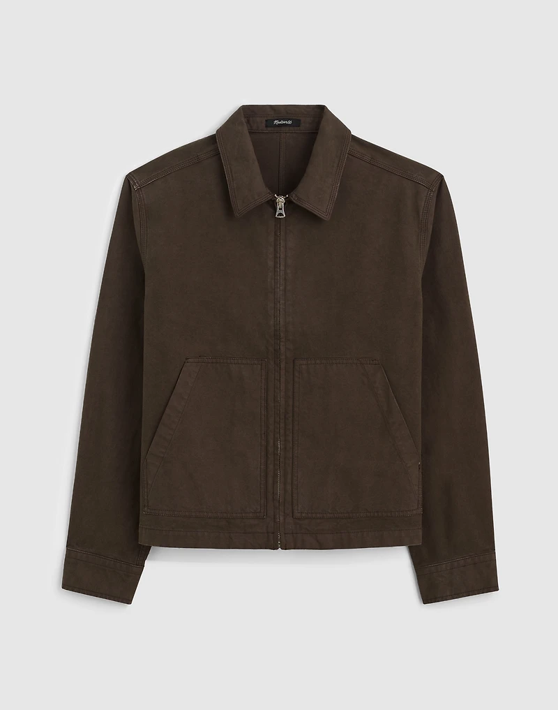 Zip-Front Jacket Cotton Canvas | Madewell