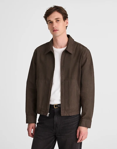 Zip-Front Jacket Cotton Canvas | Madewell