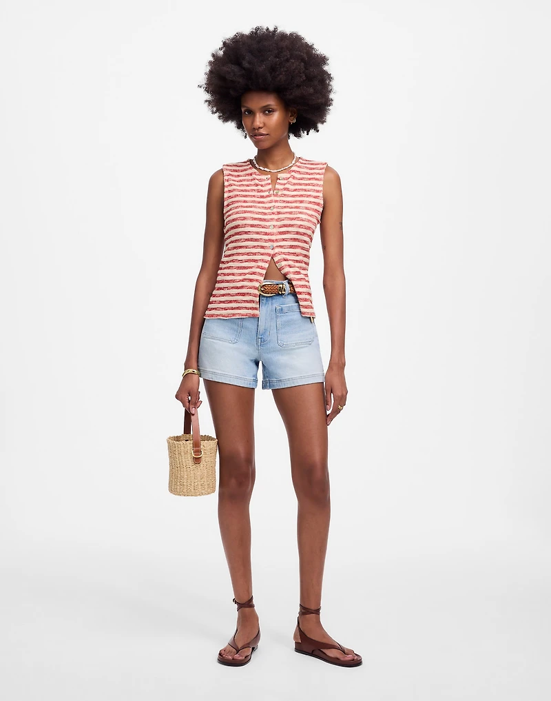 Crewneck Sweater Vest in Stripe | Madewell