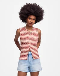 Crewneck Sweater Vest in Stripe | Madewell