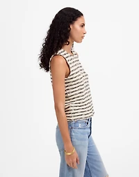 Crewneck Sweater Vest Stripe | Madewell