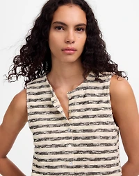 Crewneck Sweater Vest Stripe | Madewell
