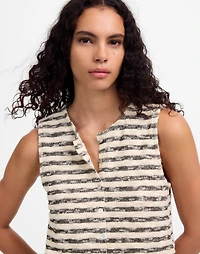 Crewneck Sweater Vest Stripe | Madewell