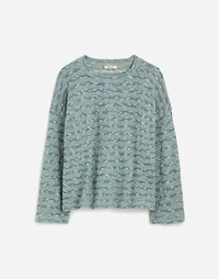 Crewneck Long-Sleeve Knit Tee in Stripe | Madewell
