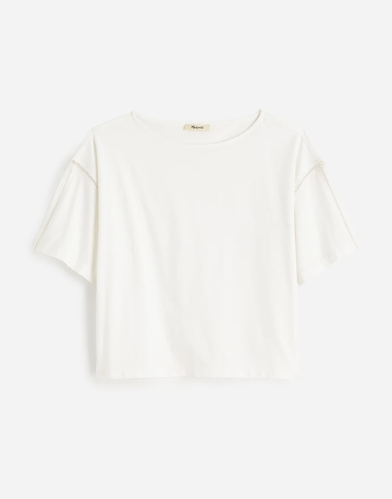 Embroidered Boxy Knit Tee | Madewell