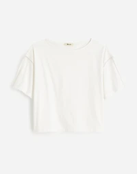 Embroidered Boxy Knit Tee | Madewell