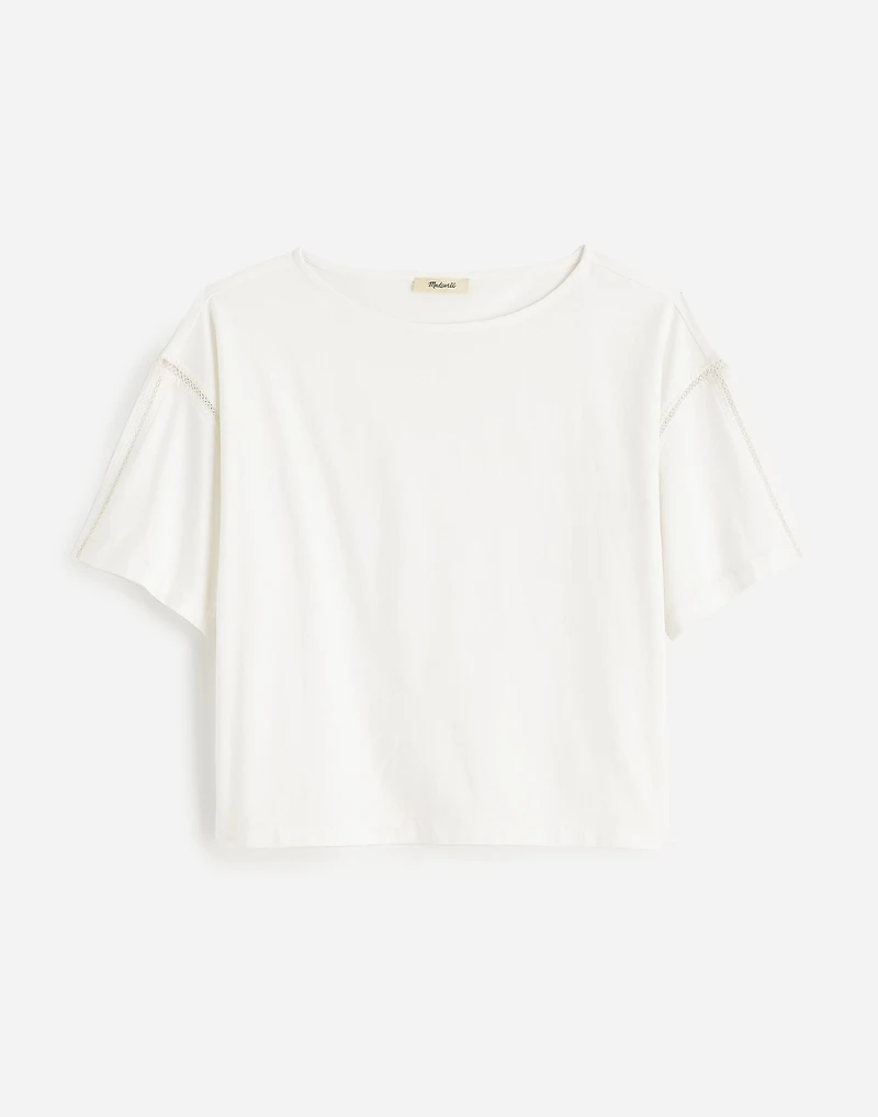 Embroidered Boxy Knit Tee | Madewell