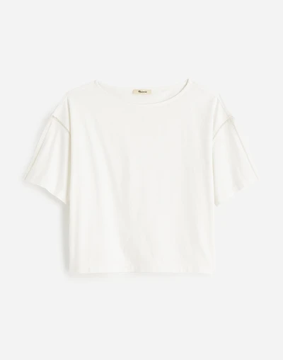 Embroidered Boxy Knit Tee | Madewell