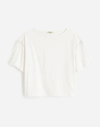 Embroidered Boxy Knit Tee | Madewell