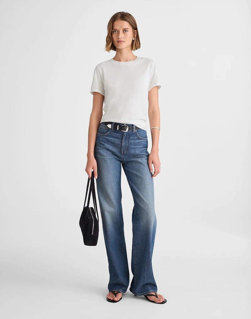 Garment-Dyed Shrunken Crewneck Tee | Madewell