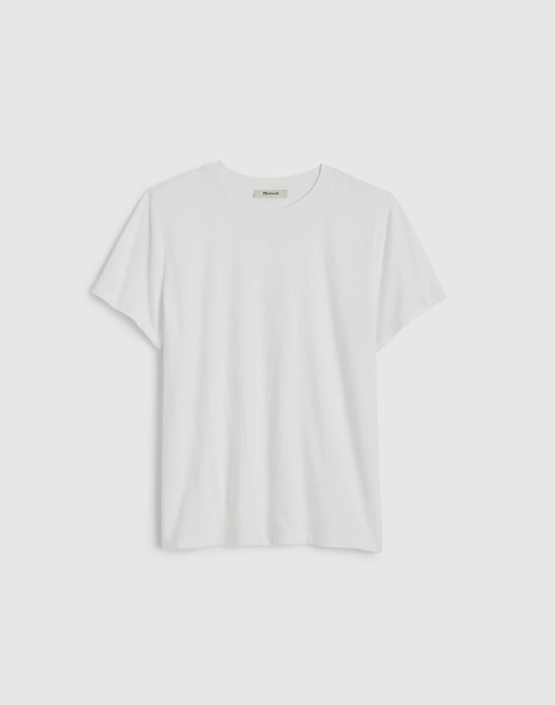 Garment-Dyed Shrunken Crewneck Tee | Madewell