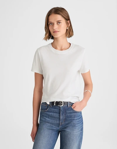 Garment-Dyed Shrunken Crewneck Tee | Madewell