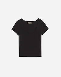 Re)generative Cotton Ribbed Scoopneck Tee | Madewell