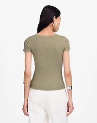 (Re)generative Cotton Ribbed Scoopneck Tee | Madewell