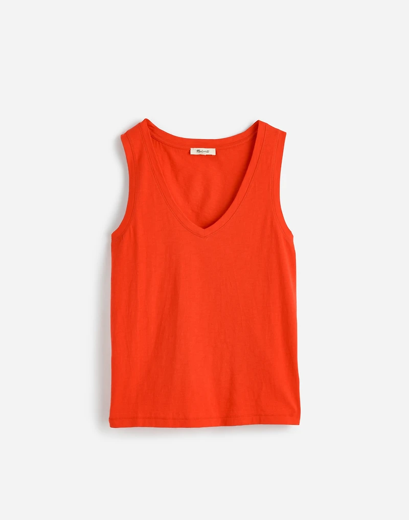 Slub Relaxed V-Neck Tank | Madewell