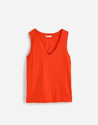 Slub Relaxed V-Neck Tank | Madewell