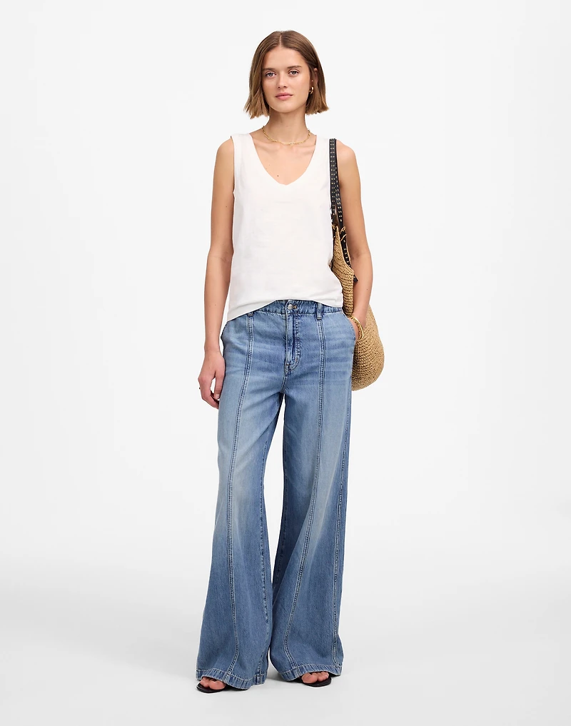 Slub Relaxed V-Neck Tank | Madewell