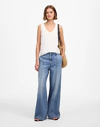 Slub Relaxed V-Neck Tank | Madewell