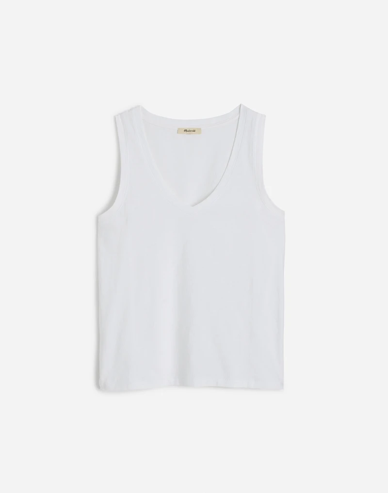 Slub Relaxed V-Neck Tank | Madewell