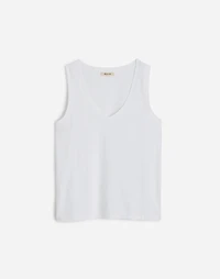 Slub Relaxed V-Neck Tank | Madewell