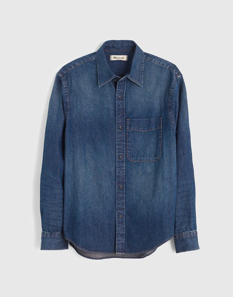 Denim Button-Up Shirt Chambers Wash | Madewell