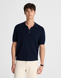 Tuck-Stitch Three-Button Sweater Polo | Madewell