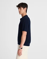 Tuck-Stitch Three-Button Sweater Polo | Madewell