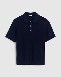Tuck-Stitch Three-Button Sweater Polo | Madewell