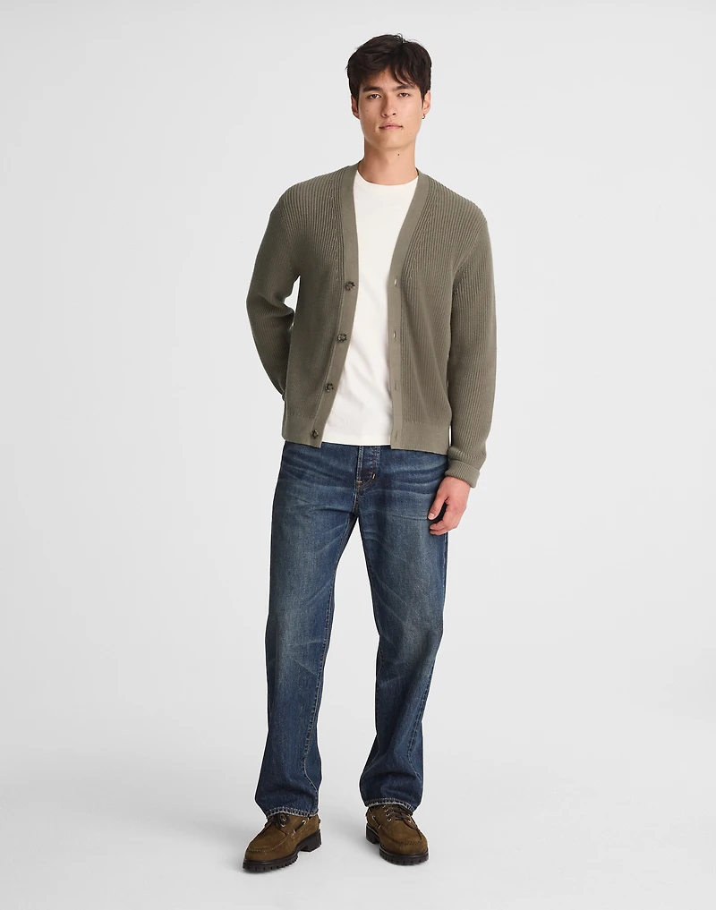 Cotton Shaker-Stitch Cardigan | Madewell