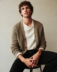 Cotton Shaker-Stitch Cardigan | Madewell