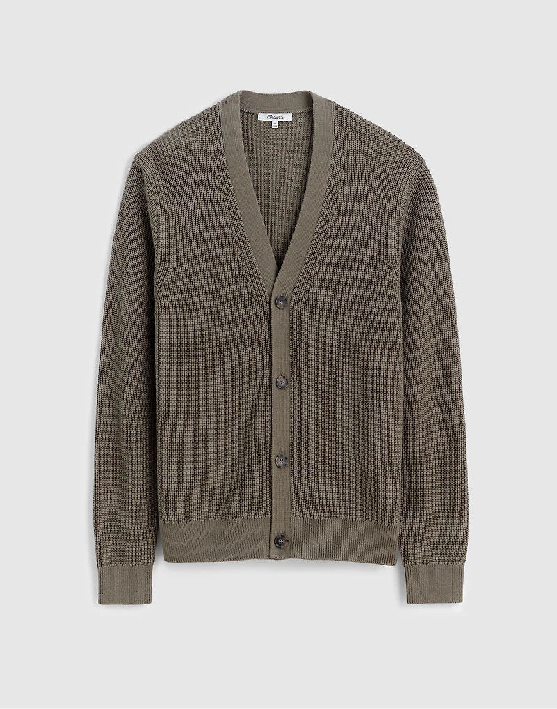 Cotton Shaker-Stitch Cardigan | Madewell