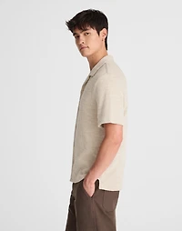 Textured Stripe Camp-Collar Shirt | Madewell