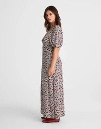 Puff-Sleeve Empire Maxi Dress Floral | Madewell