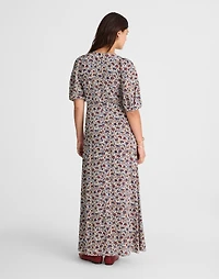 Puff-Sleeve Empire Maxi Dress Floral | Madewell
