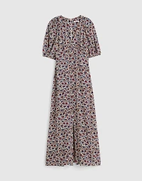 Puff-Sleeve Empire Maxi Dress Floral | Madewell