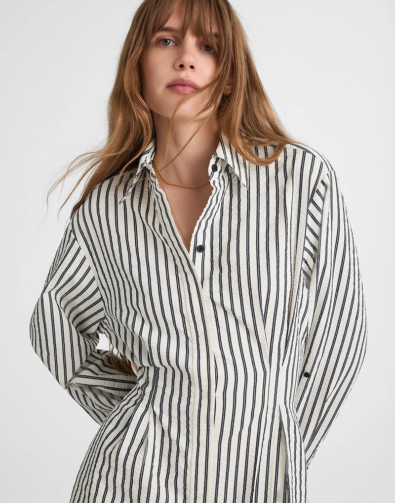 Tucked Mini Shirtdress | Madewell